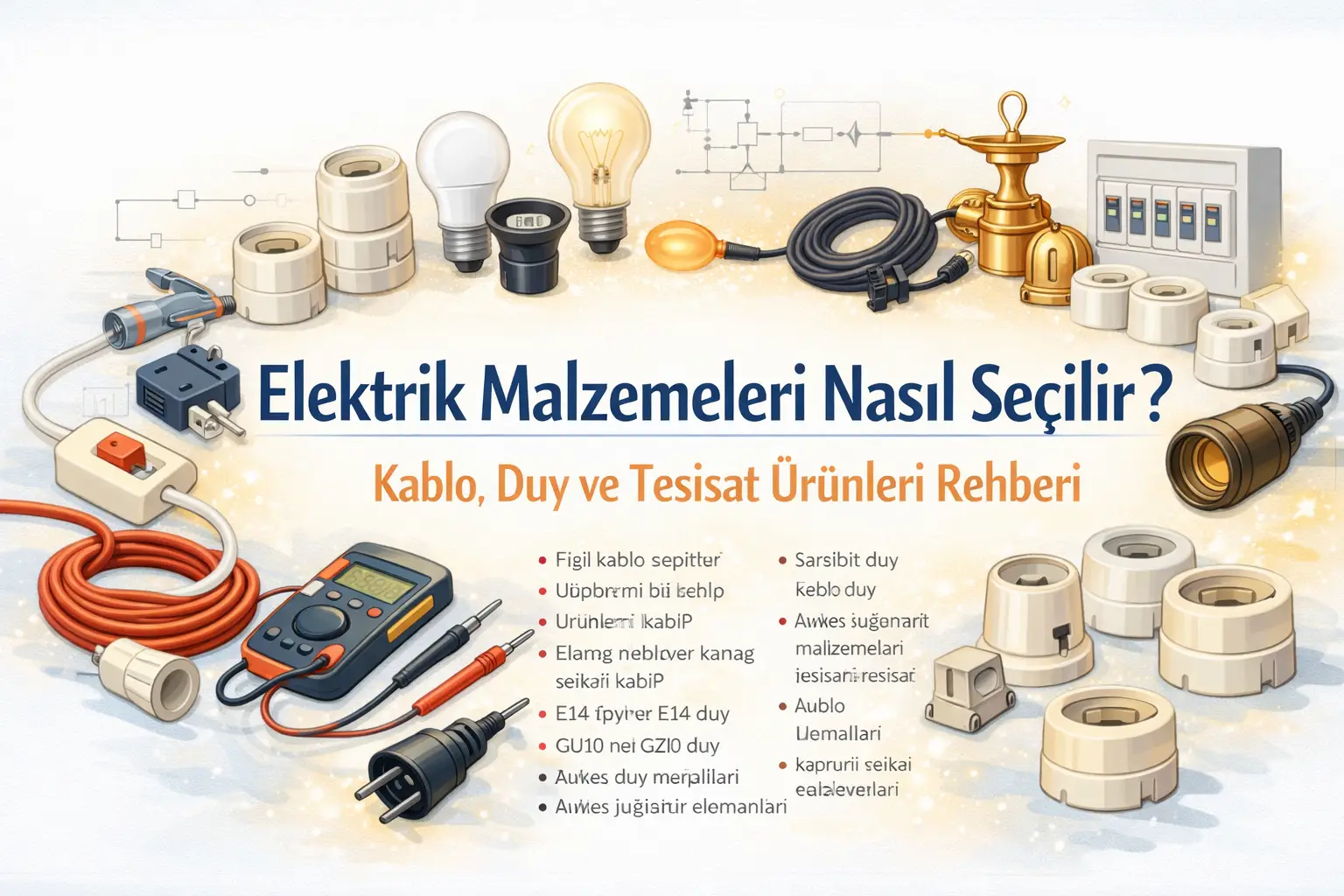 En Çok Kullanılan Elektrik Malzemeleri