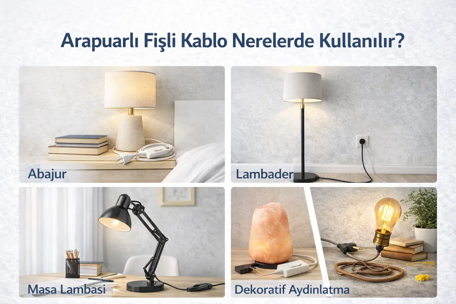 Arapuarlı Fişli Kablo Nerelerde Kullanılır