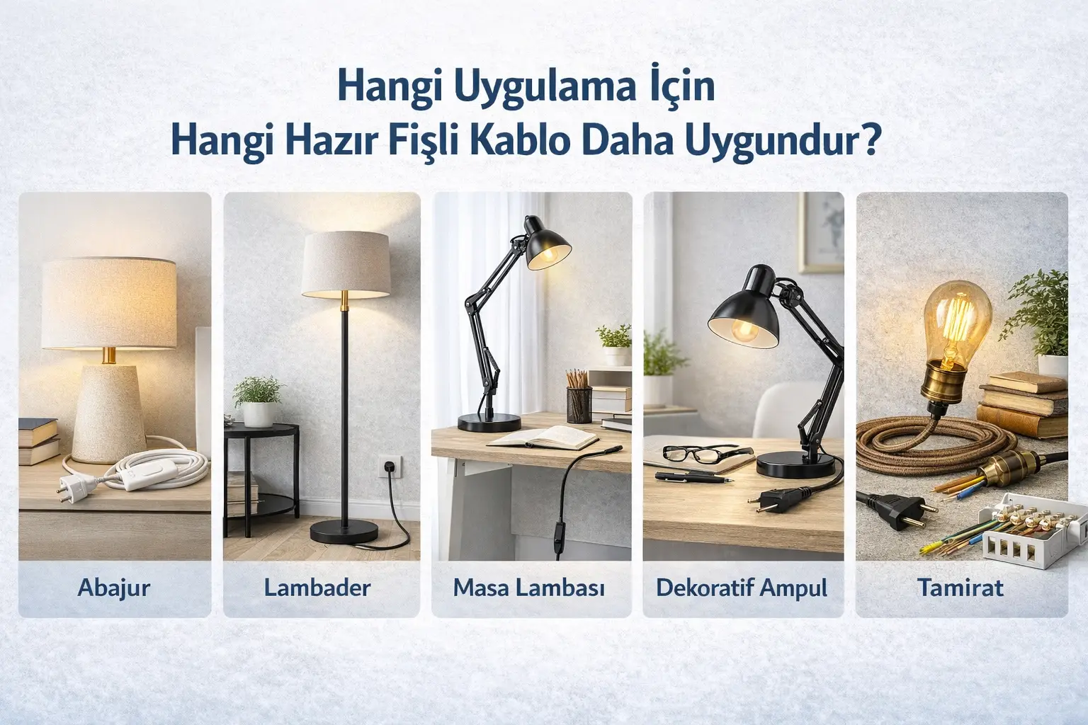 Hangi Uygulama İçin Hangi Hazır Fişli Kablo Daha Uygundur?